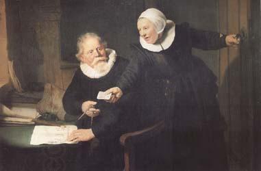 REMBRANDT Harmenszoon van Rijn The Shipbuilder and his Wife (mk25) China oil painting art